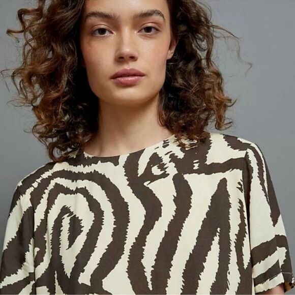 Anthropologie Corey Lynn Calter Zebra Maxi Dress NEW Size Small - Picture 3 of 9